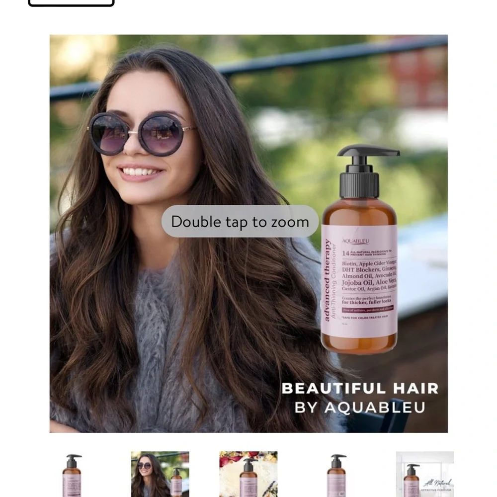 NEW Aquableu Advanced Therapy Anti-Thinning Conditioner – All-Natural - Picture 3 of 6